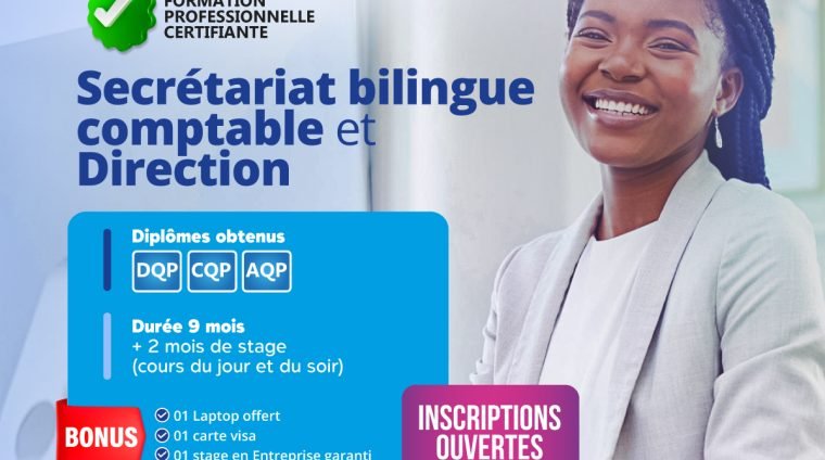 Formation en Secrétariat Bureautique Bilingue Comptable et Direction