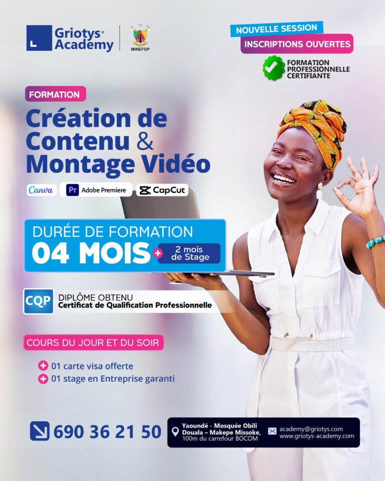 Formation création de contenus et montage video